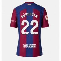 Fotbalové Dres Barcelona Ilkay Gundogan #22 Dámské Domácí 2023-24 Krátký Rukáv